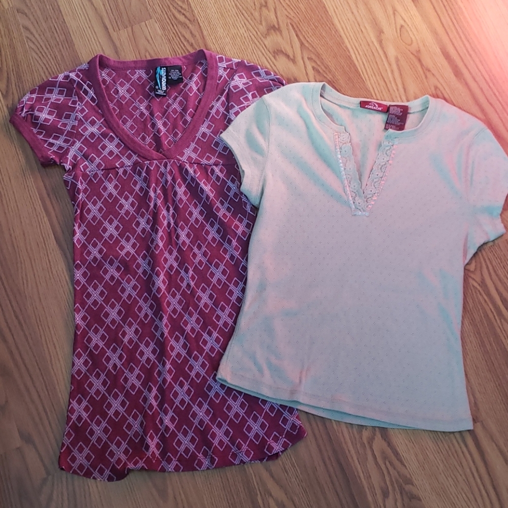 2 Womens S shirt lot Jordache shirts bundle